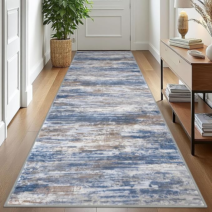 KOZYFLY 3x10 Ft Rug Modern Ombre Runner Rug by KOZYFLY