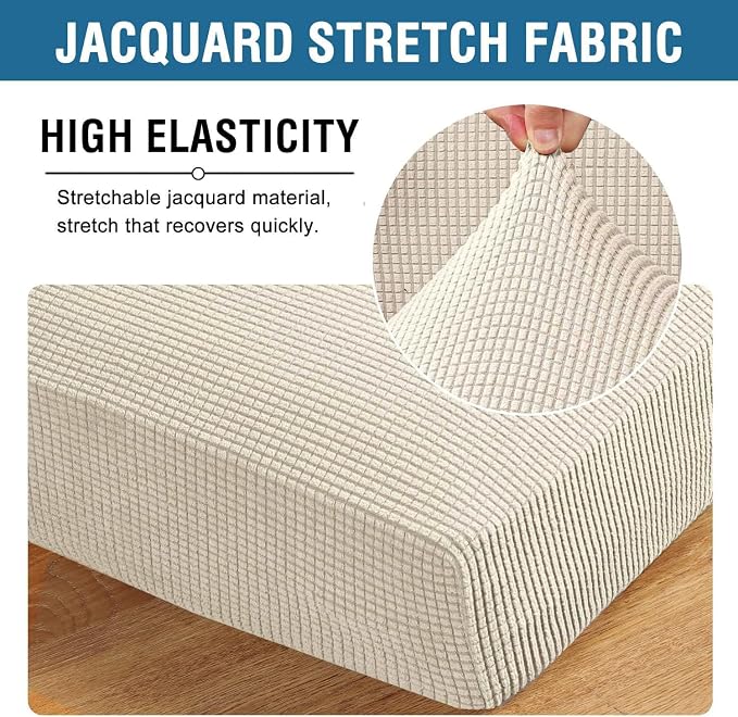 H.VERSAILTEX Super Stretch Individual Chaise Cover Sectional Couch Covers - Image 4