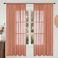 BGment Terracotta Linen Curtains 72 Inches Long by BGment
