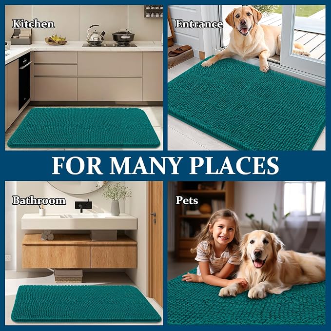 OLANLY Dog Door Mat for Muddy Paws 70x32, Absorbs Moisture and Dirt, Absorbent - Image 8