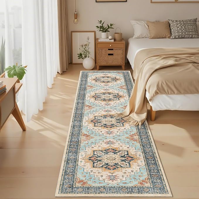 Madane Runner Rugs for Hallway 2x10 Long Washable Non-Slip Hallway Runner Rug - Image 4