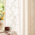 jinchan Evelyn Embroidered Linen Curtains by JINCHAN