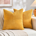 Fancy Homi 2 Packs Sunflower Yellow Spring Decorative Throw Pillow Covers 18x18 by Fancy+Homi