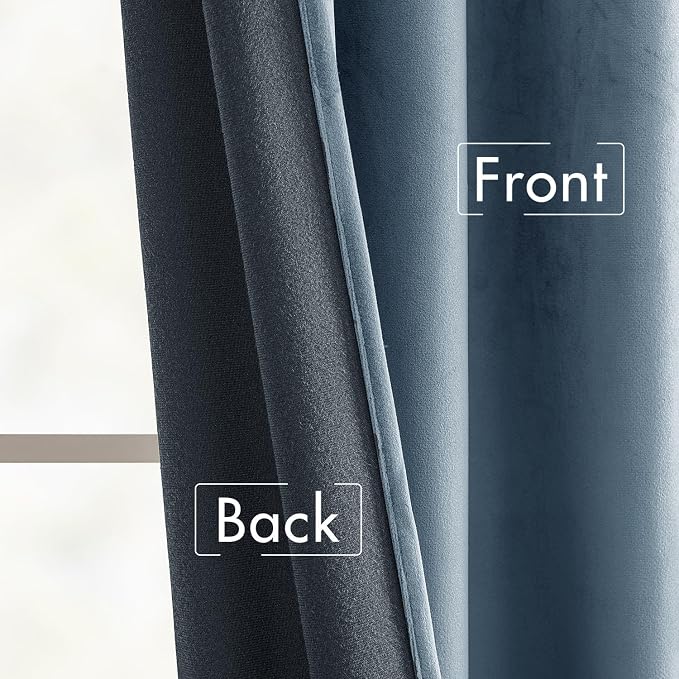 MIULEE Velvet Curtains 96 inches - Image 6