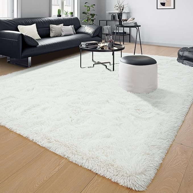 Tepook Fluffy Large Rugs for Living Room, Shag Area Rug 6x9 Soft Carpet for - Image 8
