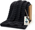 Bedsure GentleSoft Black Fleece Blanket by BEDSURE