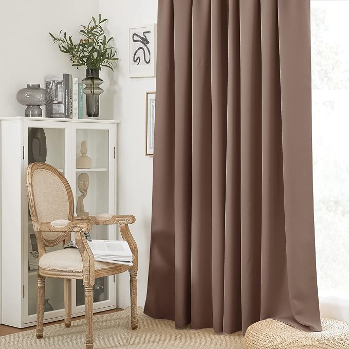 RYB HOME Blackout Curtains for Bedroom Living Room 72 inches Long, Thermal - Image 5
