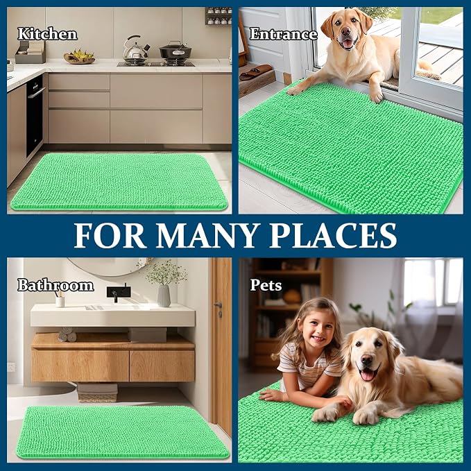 OLANLY Dog Door Mat for Muddy Paws 24x16, Absorbs Moisture and Dirt, Absorbent - Image 8