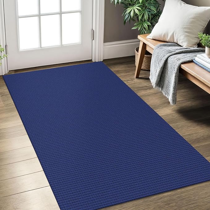 KOZYFLY Rugs for Entryway 3x5 ft Washable Area Rug Non Slip Rubber Backed Entry by KOZYFLY