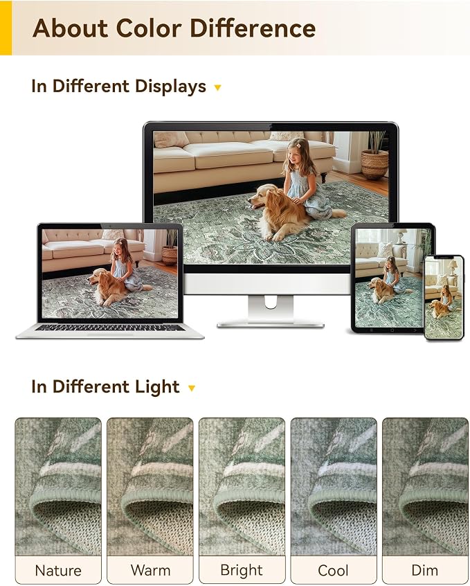 Area Rugs 3'x10' Runner Rug Non Slip Washable - Image 6