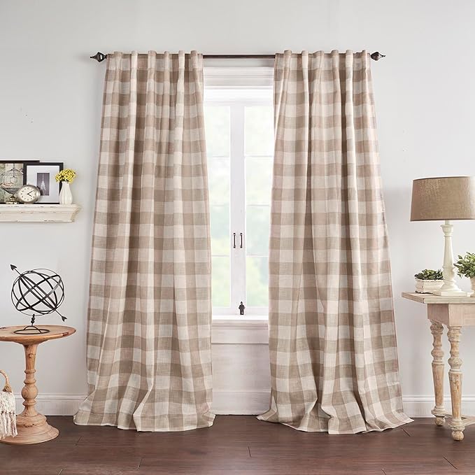 Elrene Home Fashions Farmhouse Living Grainger Buffalo-Check Blackout Window - Image 2
