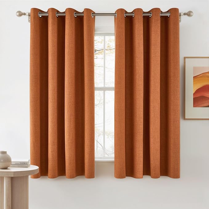 NICETOWN 100% Absolutely Blackout Linen Curtains by NICETOWN