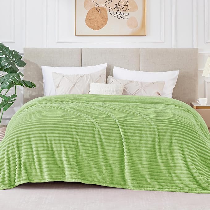 BEDELITE Fleece Blanket King Size – 3D Ribbed Jacquard Soft and Warm Decorative - Image 2