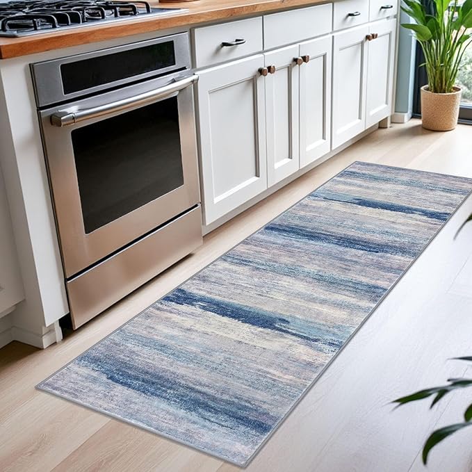 KOZYFLY Modern Abstract Kitchen Runner Rug, 2x6 Washable Rug Runner Non-Slip - Image 4