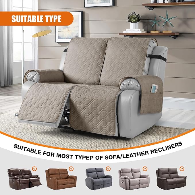 VANSOFY Waterproof Recliner Couch Covers, Sofa Covers 1-Piece Washable - Image 5