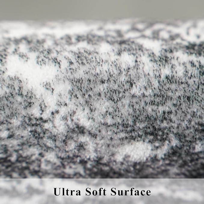 Abstract 14ft Long Runner Rug: Non-Slip Washable Rug Runner Low-Pile Soft - Image 7