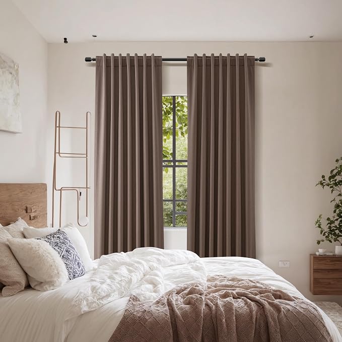 Guken 100% Blackout Curtains 108 Inch Length 2 Panels Set - Image 8