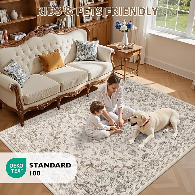 2x3 Area Rugs Living Room: Washable Rug - Image 8