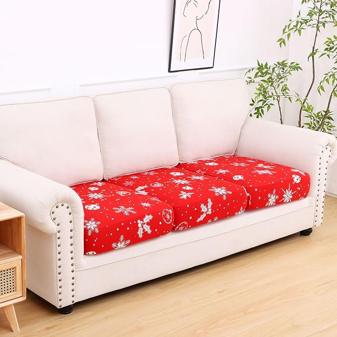 hyha Printed Couch Cushion Covers, Floral Sofa Covers Washable - Image 7