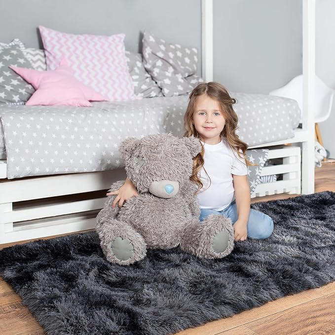 Pionblank Fluffy Runner Rugs for Bedroom 2x6, Modern Shaggy Area Rug for - Image 2