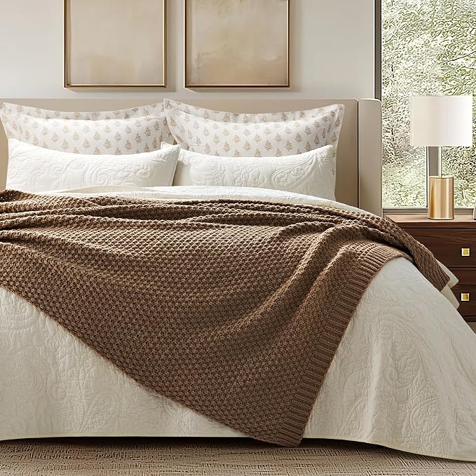 EVERGRACEHOME Chunky Chenille Knit Throw Blanket - Image 4