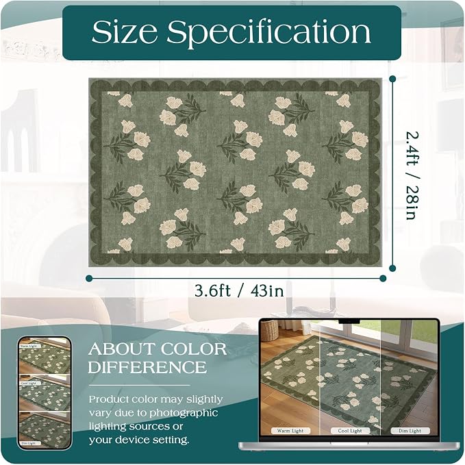 Floral Outdoor Rug - Image 2