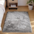 Goolela Grey Fluffy Fuzzy Rug for Bedroom Dorm 3x5 Gray Furry Faux Fur Shaggy by Goolela