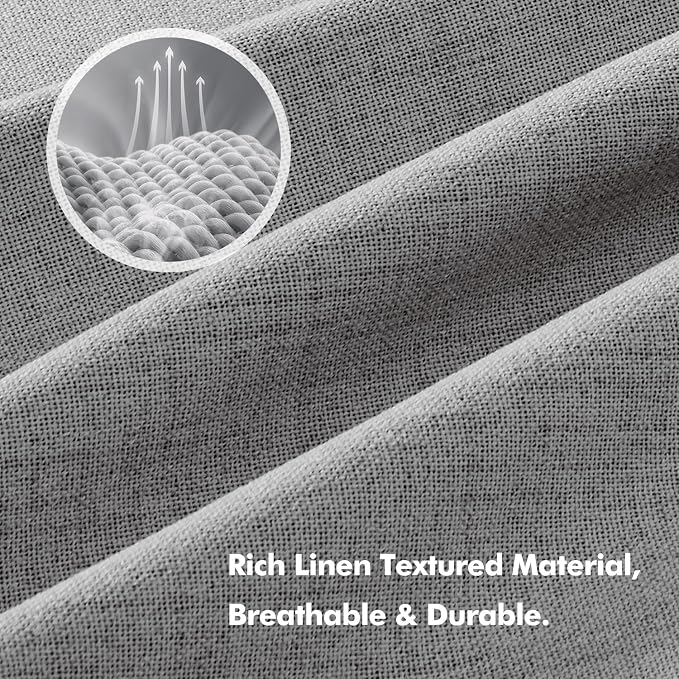 MIULEE 100% Blackout Linen Curtains - Image 3
