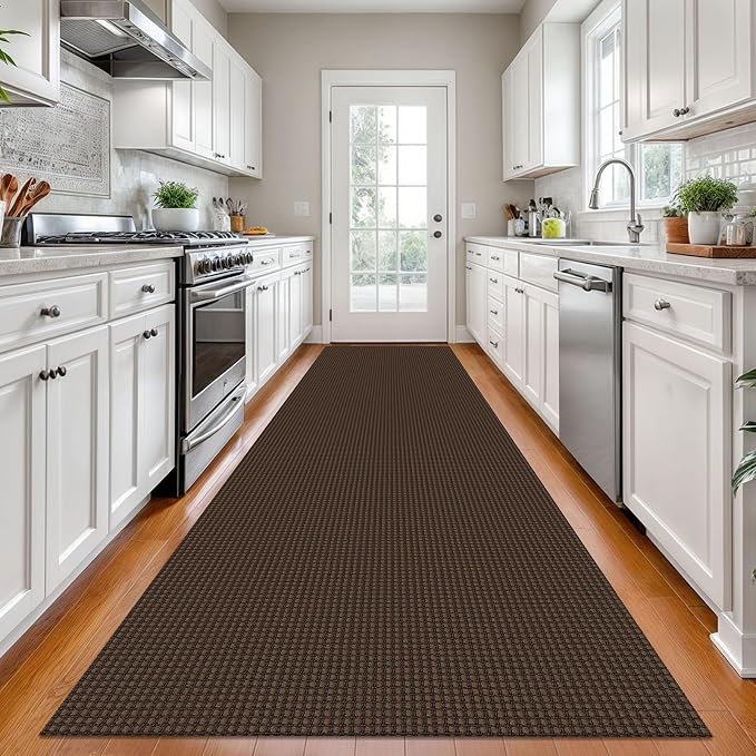 KOZYFLY Long Runners for Hallways 3x12 ft Washable Kitchen Runner Non Slip - Image 2