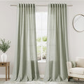 Sage Curtains 90 inches Long 2 panels by Nanspring