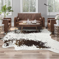AROGAN White 8×10 Feet Faux Cow Print Rug Large by AROGANAREARUG