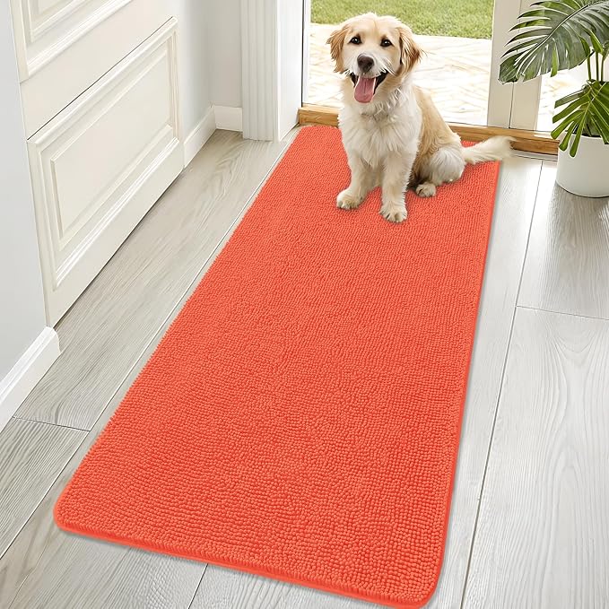 OLANLY Dog Door Mat for Muddy Paws 70x32, Absorbs Moisture and Dirt, Absorbent by OLANLY