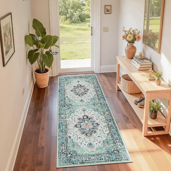 Area Rugs 2'x6' Runner Rug Non Slip Washable by RELEANY