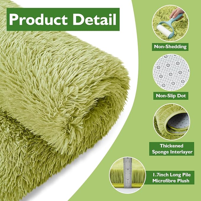 yulidayang Fluffy Round Area Rugs - Image 3