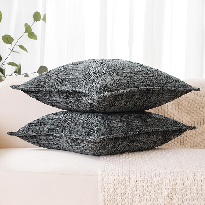 HPUK Fall Chenille Soft Throw Pillow Covers 18x18 Set of 2, Accent Cushion - Image 4