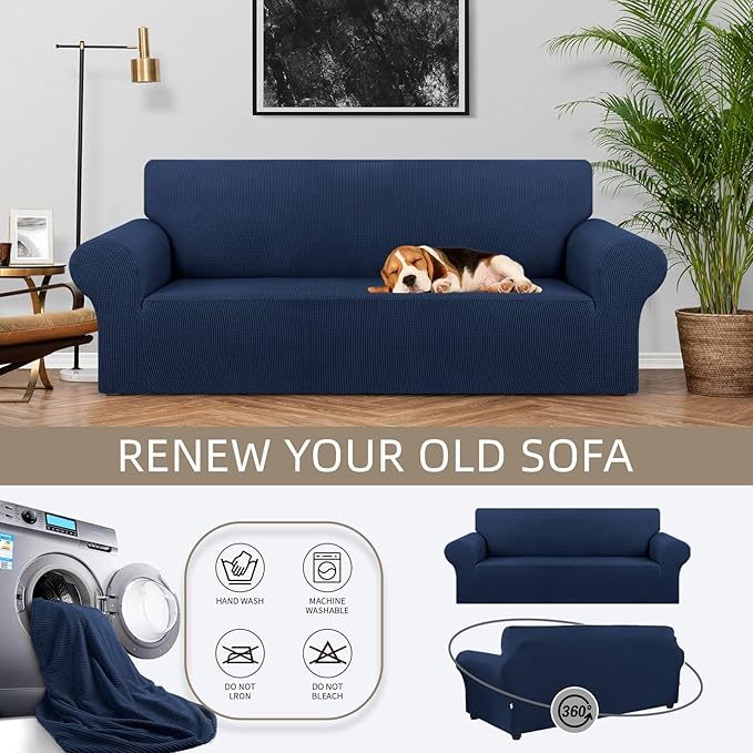 KEKUOU Stretch Sofa Cover Slipcover ，Couch Covers - Image 3