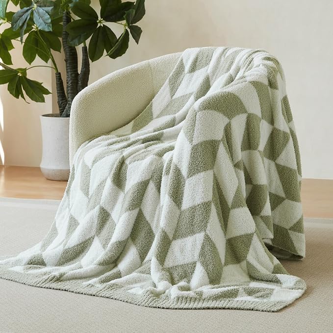 Snuggle Sac Sage Green Bedding Blankets Twin Size, Super Soft Warm Blankets by SnuggleSac