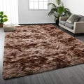 Deerhoo Large Shag Area Rugs 9 x 12, Tie-Dyed Plush Fuzzy Rugs by Deerhoo