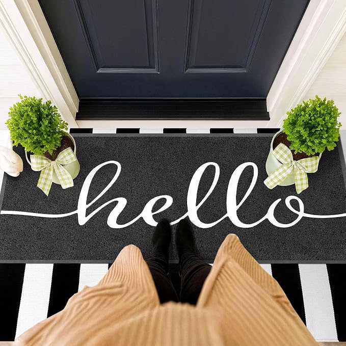 EARTHALL Funny Hello Mats Outside/Inside 59"x24", Front Door Mat Outdoor - Image 6