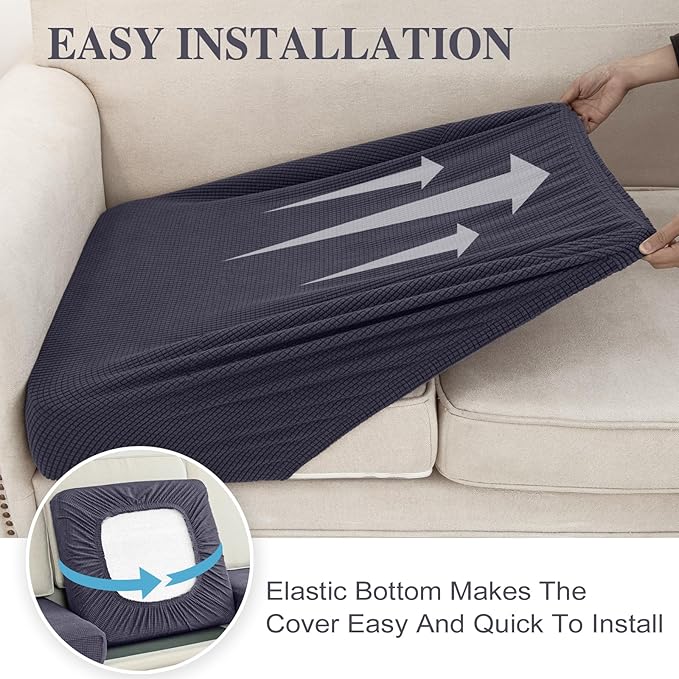 Couch Cushion Cover Seat Cushion Cover Stretch Armchair Cover Separate - Image 5