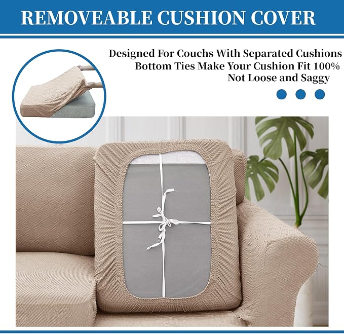 XINEAGE 2026 New 3 Pieces Couch Covers - Image 3