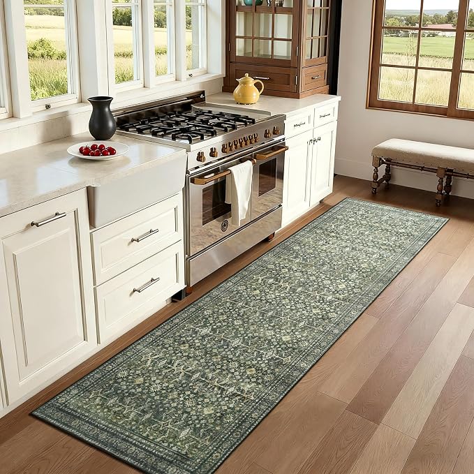 Lofus 2X 8 Area Rug for Hallways, Low Pile Soft Carpet Runner for Kitchen - Image 3