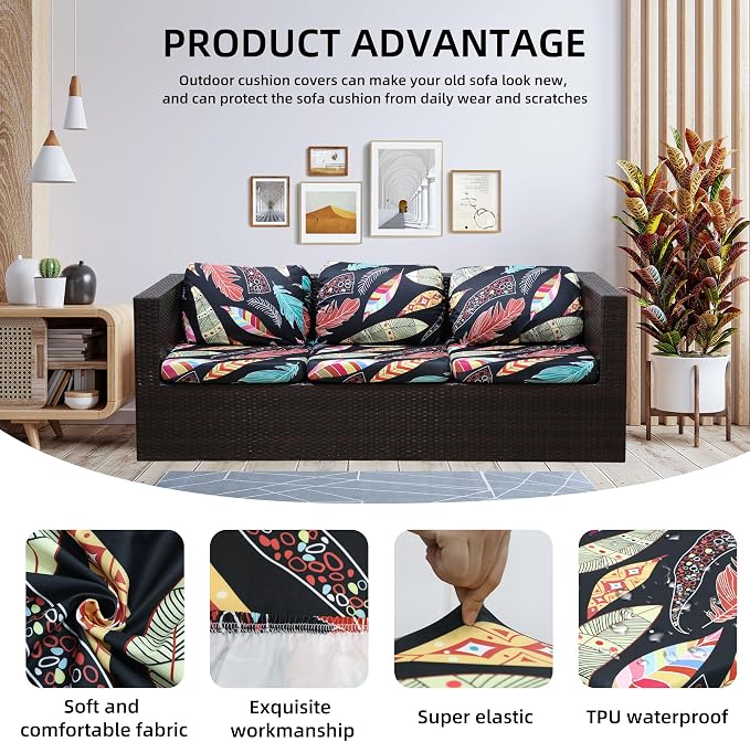 Outdoor Cushion Covers Set, Replacement - Image 3