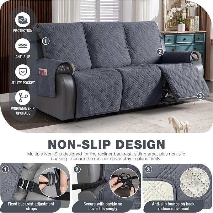 TAOCOCO Waterproof Recliner Sofa Cover Couch Cover - Image 4