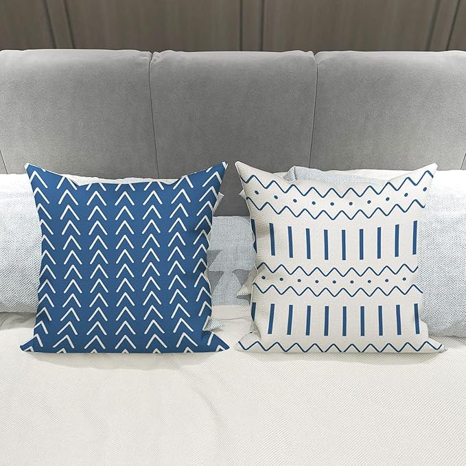 YCOLL Pillow Covers 20x20 Set of 4, Modern Sofa Throw Pillow Cover, Decorative - Image 4