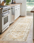 AMADA HOMEFURNISHING 2x5 Washable Runner Rug, Low-Profile Kitchen Rugs by AMADAHOMEFURNISHING