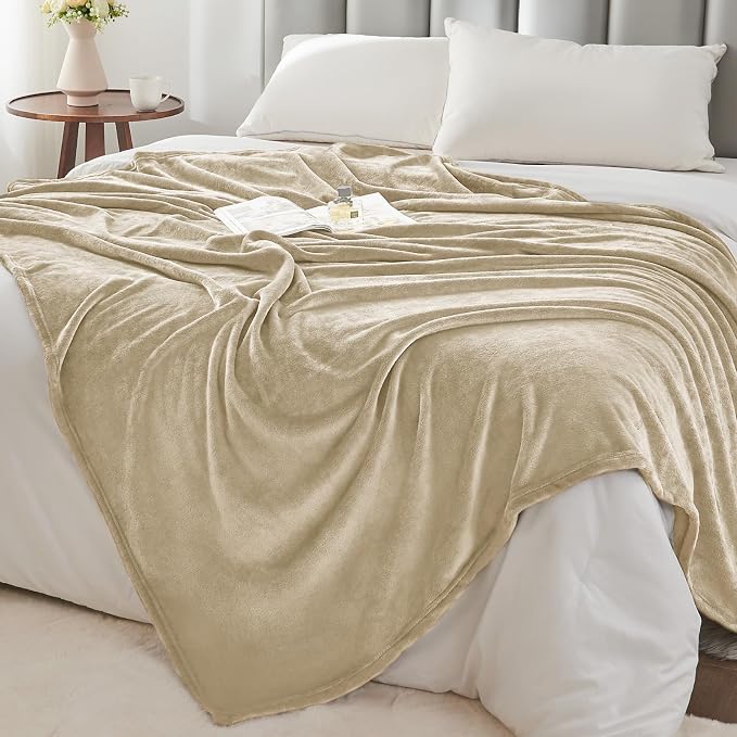 BEDELITE Fleece Blanket Linen Throw Blankets - Image 6