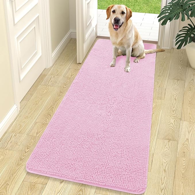 OLANLY Dog Door Mat for Muddy Paws 70x24, Absorbs Moisture and Dirt, Absorbent by OLANLY