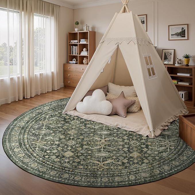 Lofus 8ft Area Rugs for Living Room, Soft Boho Carpets for Bedroom Dining Room - Image 5