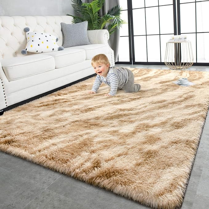 TWINNIS Super Soft Shaggy Rugs Fluffy Carpets, 5x8 Feet, Indoor Modern Plush by TWINNIS